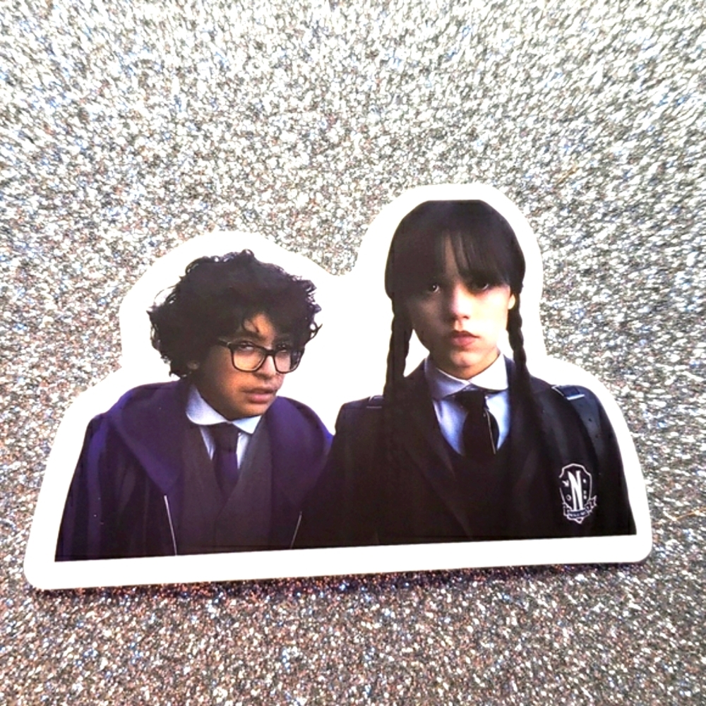 ADDAMS FAMILY waterproof sticker Wednesday Eugene